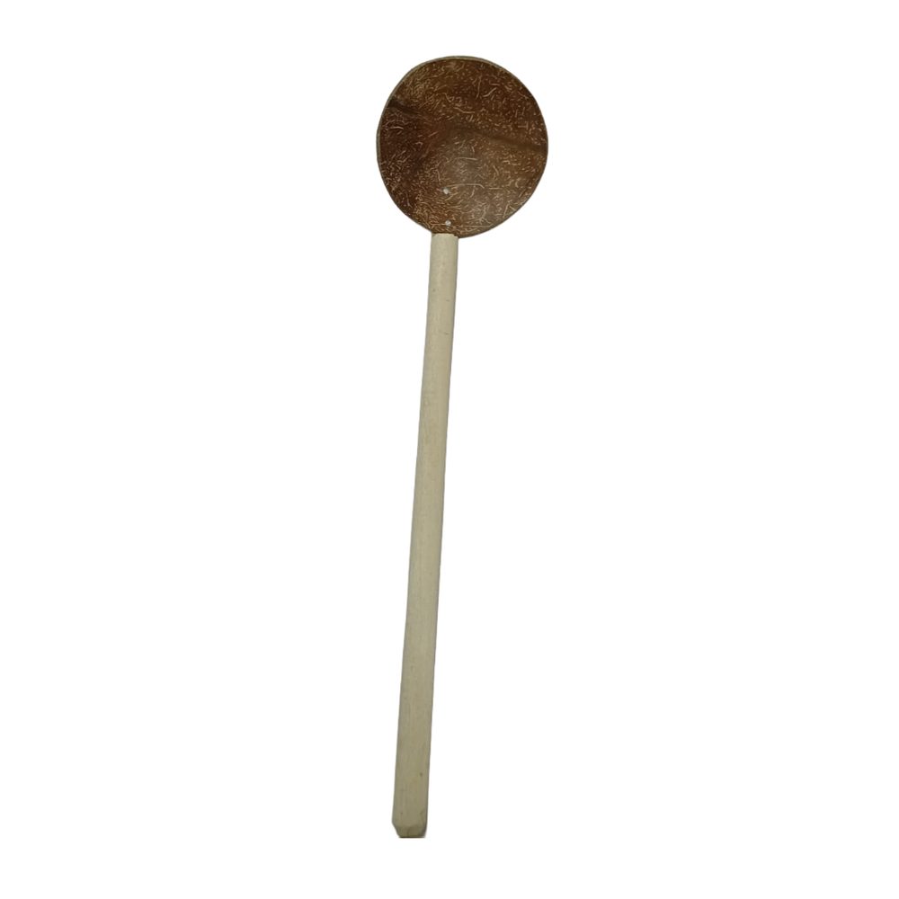 Coconut shell ladle, large