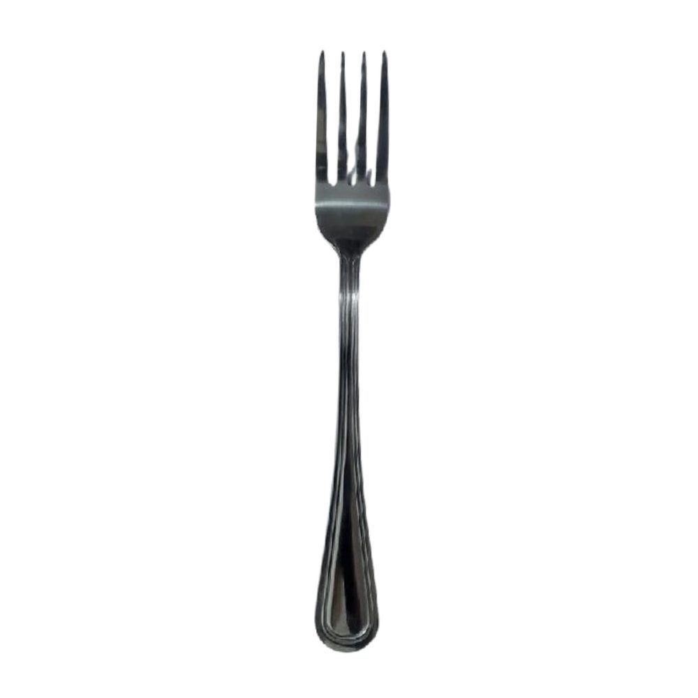 Stainless Steel Dessert Fork, Beaded Handle