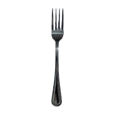 Stainless Steel Dessert Fork, Beaded Handle