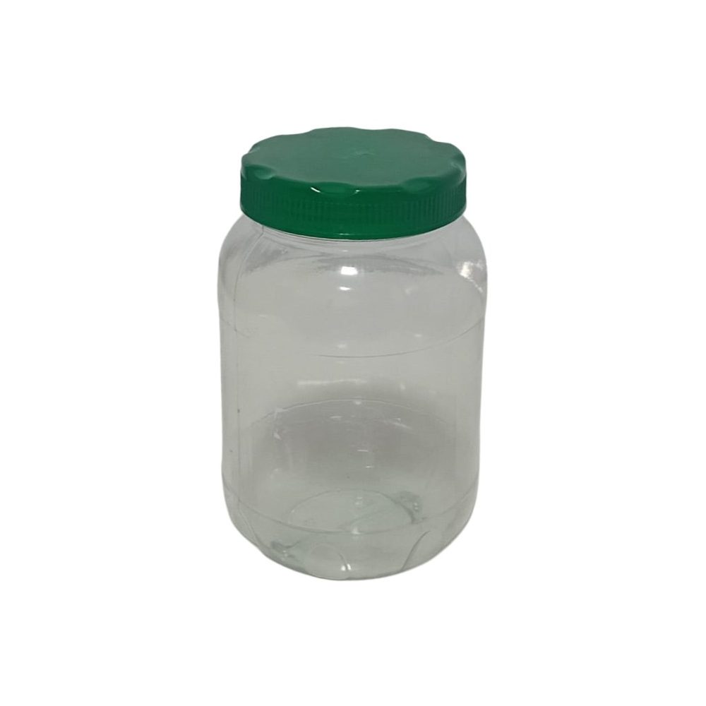 Clear Plastic Storage Jar, 1kg