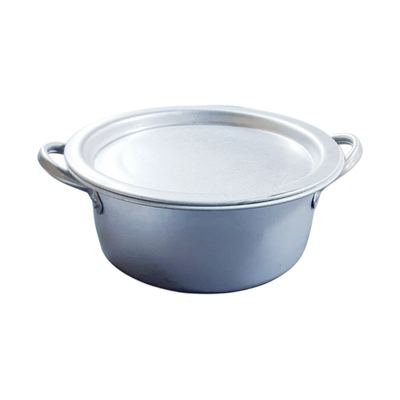 Aluminium cooking pot with lid