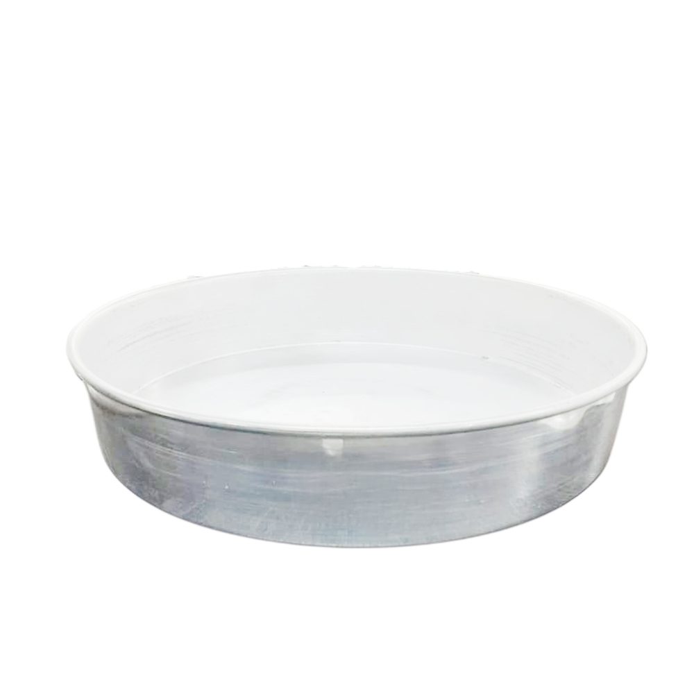 Round aluminium cake baking tray
