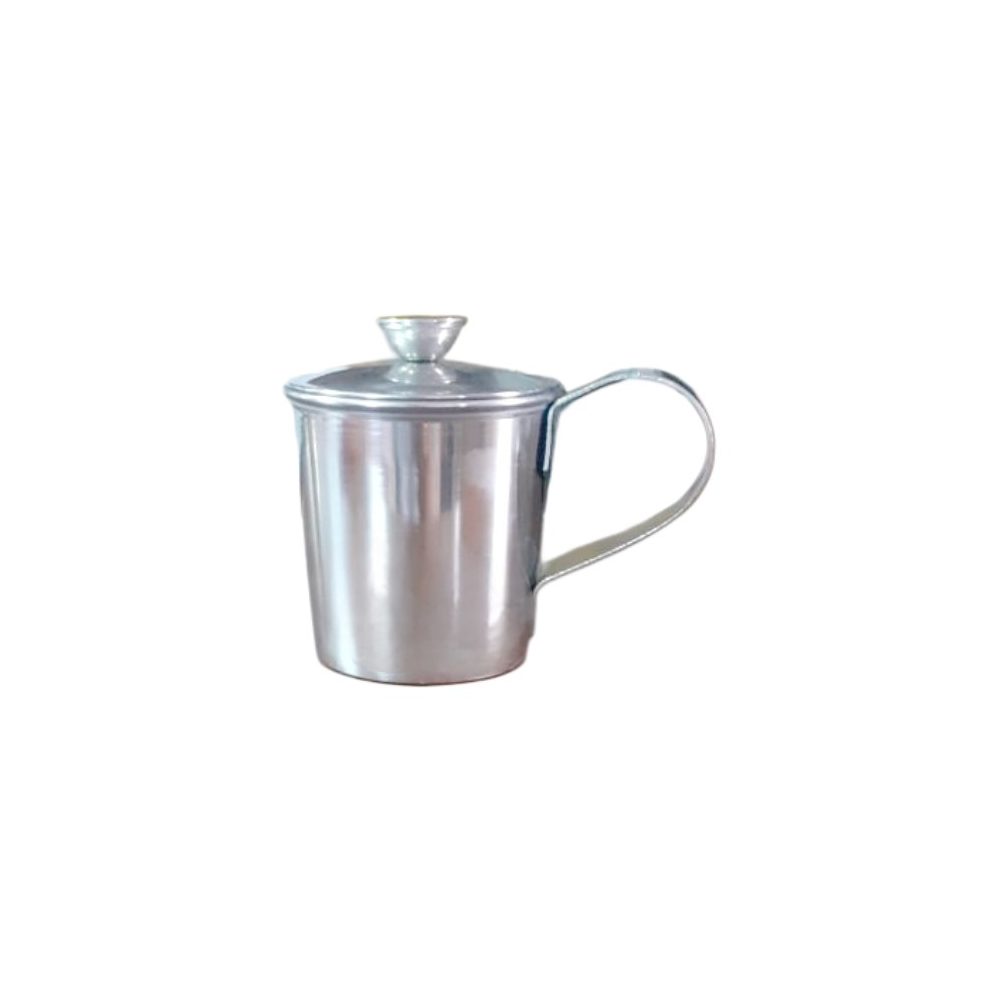Stainless Steel Lidded Mug No.1