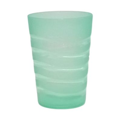 Ribbed plastic water tumbler