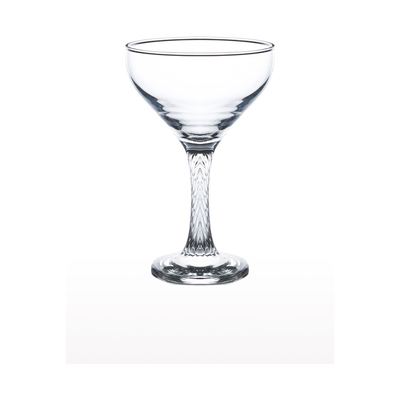 Twist Stem Champagne Saucer Glass