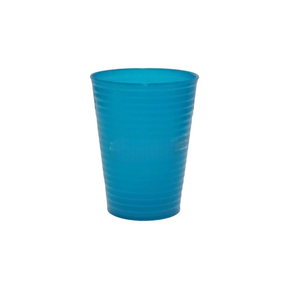 Ribbed Plastic Water Tumbler