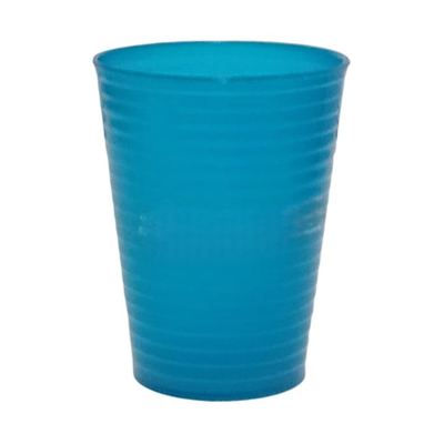 Ribbed Plastic Water Tumbler