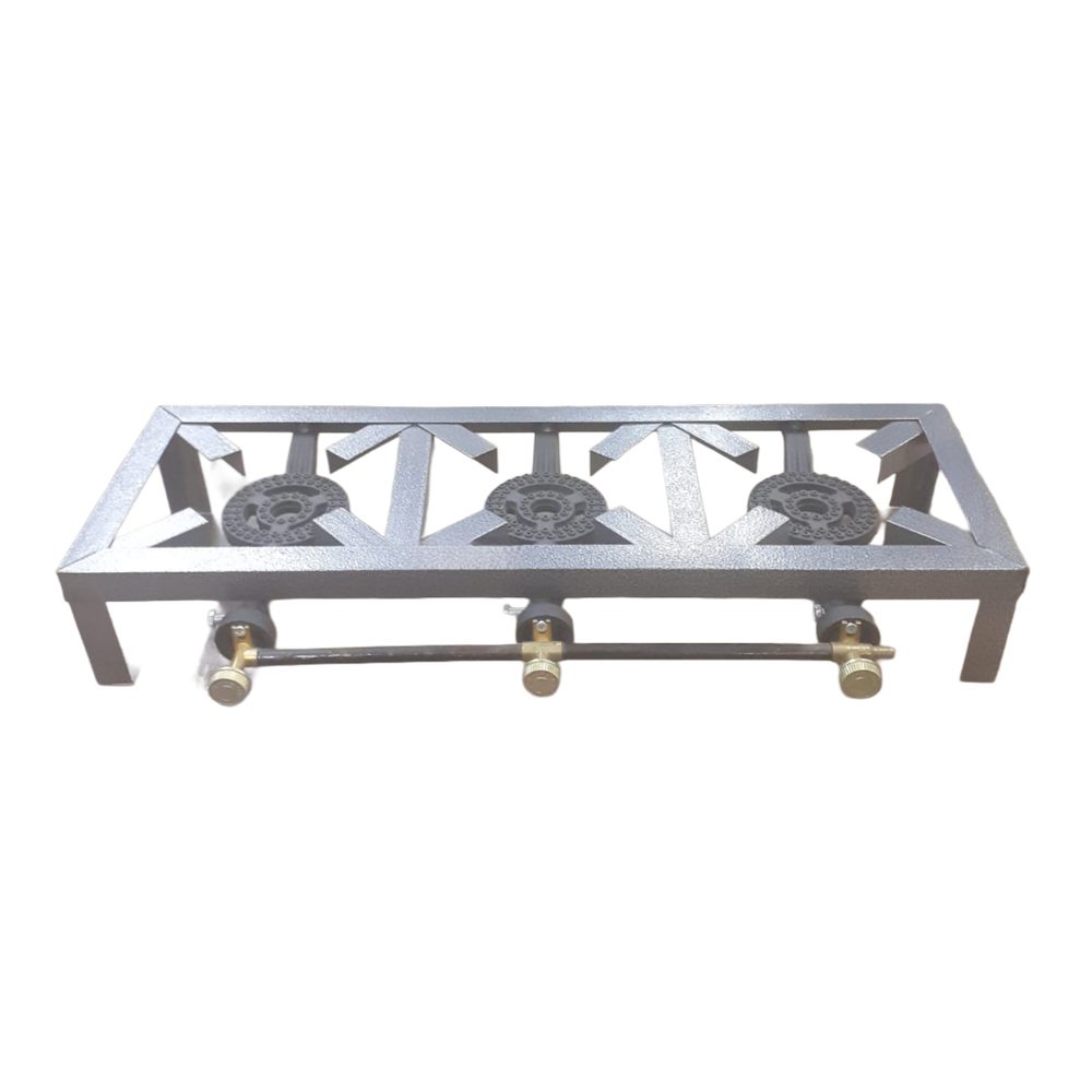 Three burner cast iron gas cooker