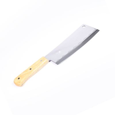 Wooden-handled butcher knife