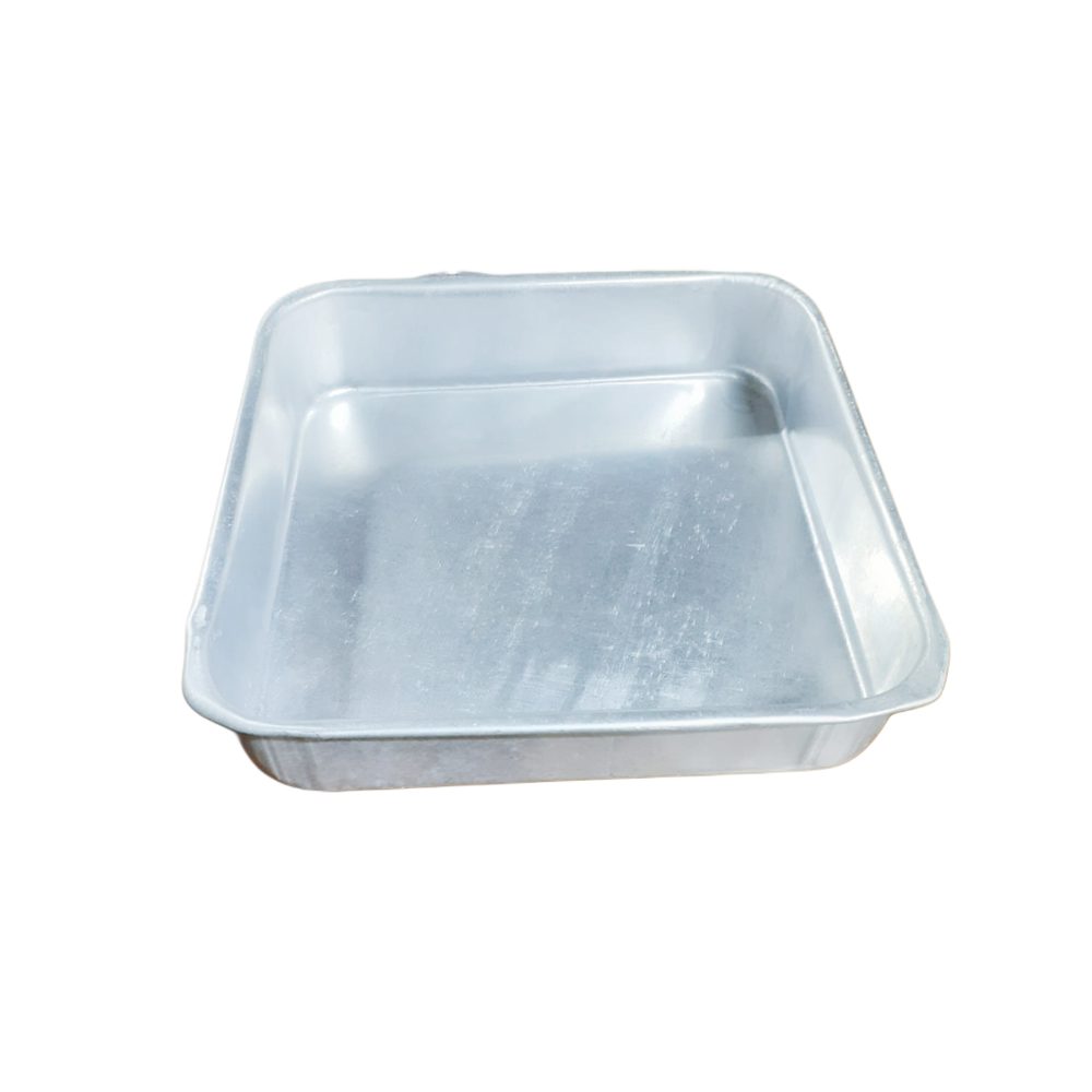 Square aluminium cake tin, 9" x 9"