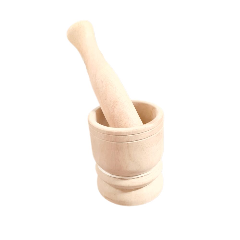 Wooden Pestle and Mortar (No. 2)