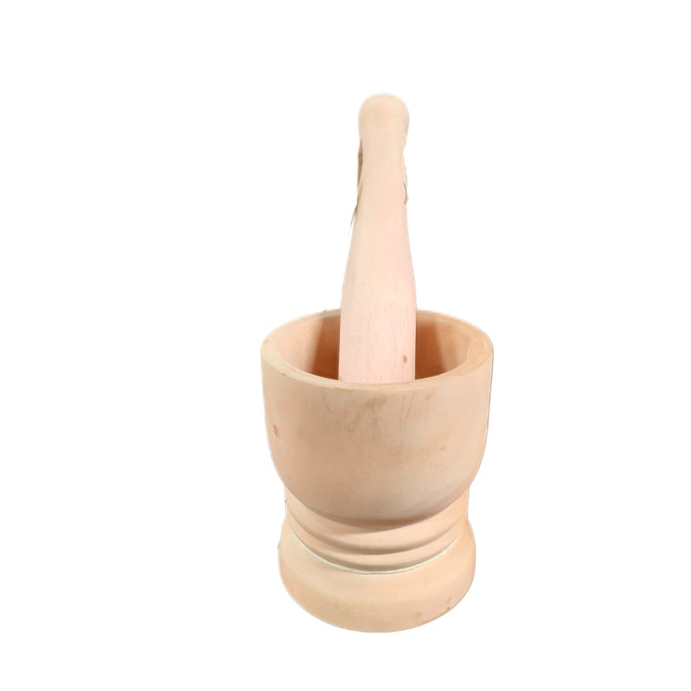 Wooden Mortar and Pestle Set