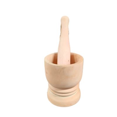 Wooden Mortar and Pestle Set
