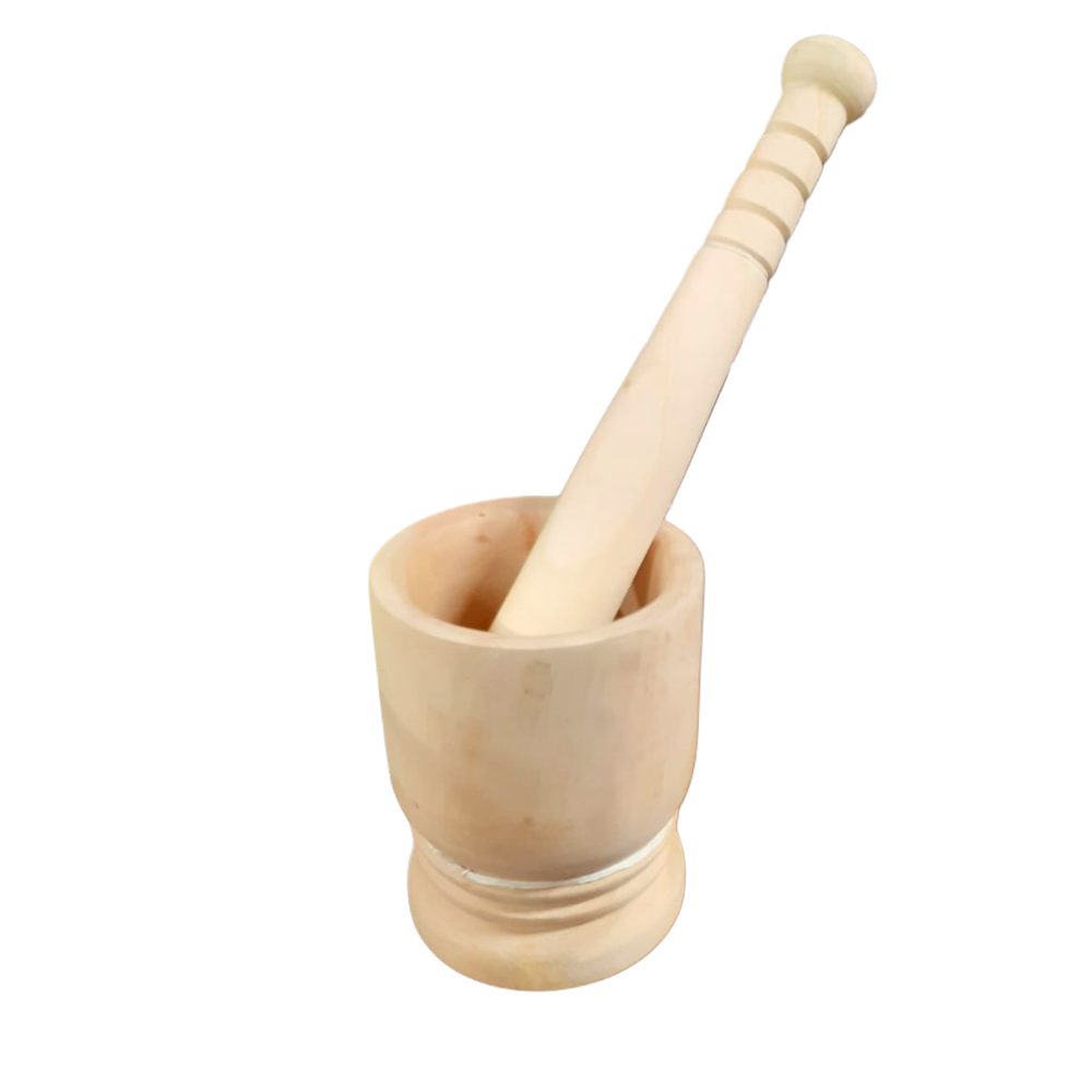 Wooden Mortar and Pestle Set