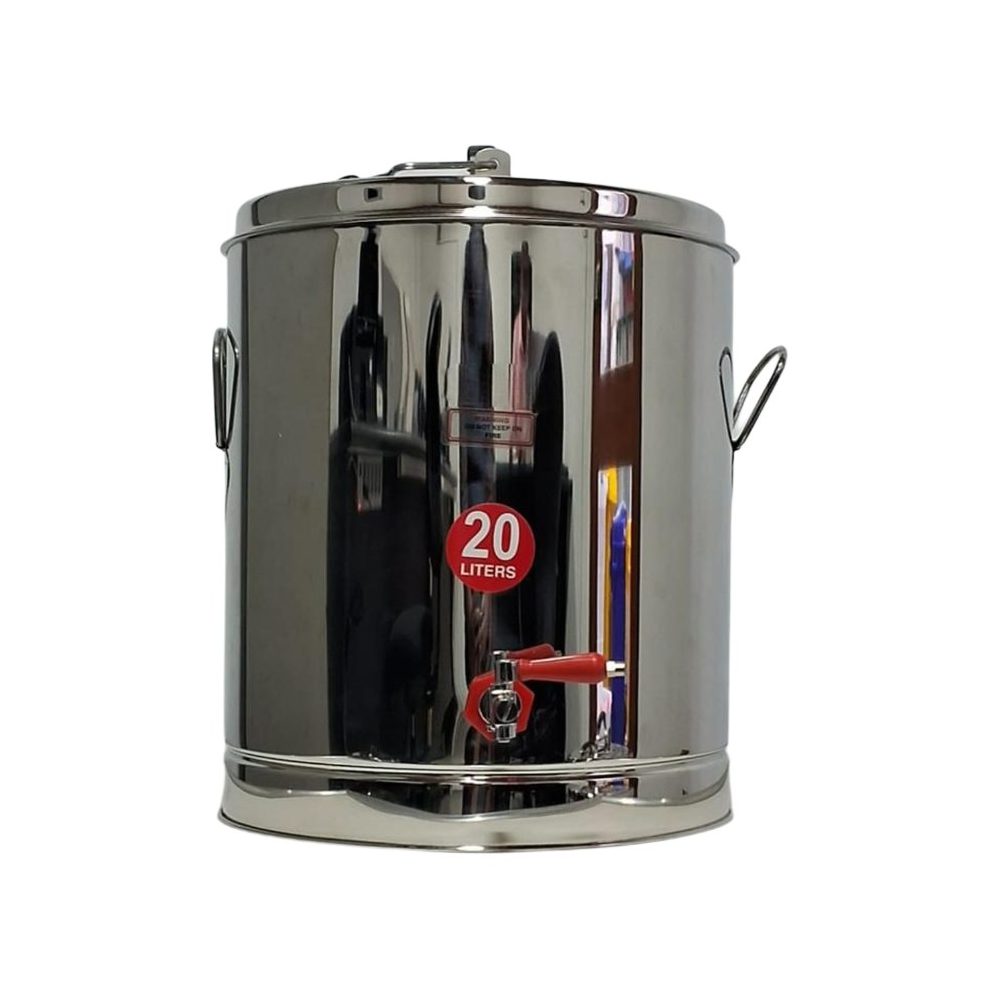 Insulated stainless steel tea urn, 20 litre