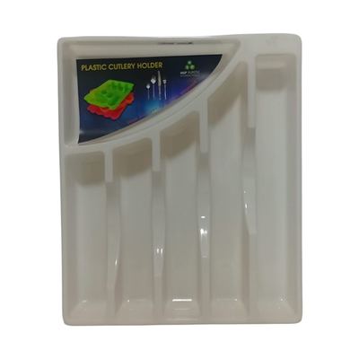 Plastic cutlery tray for drawers
