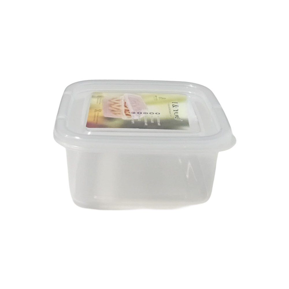 Square Plastic Food Container with Lid