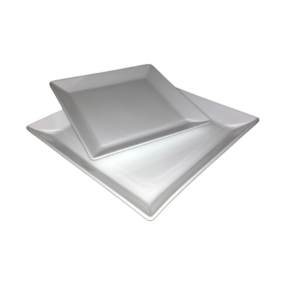 Dankotuwa Square White Dinner Plate