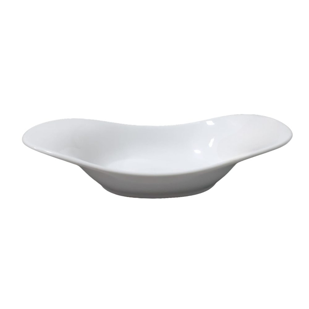 Dankotuwa white gravy dish, medium