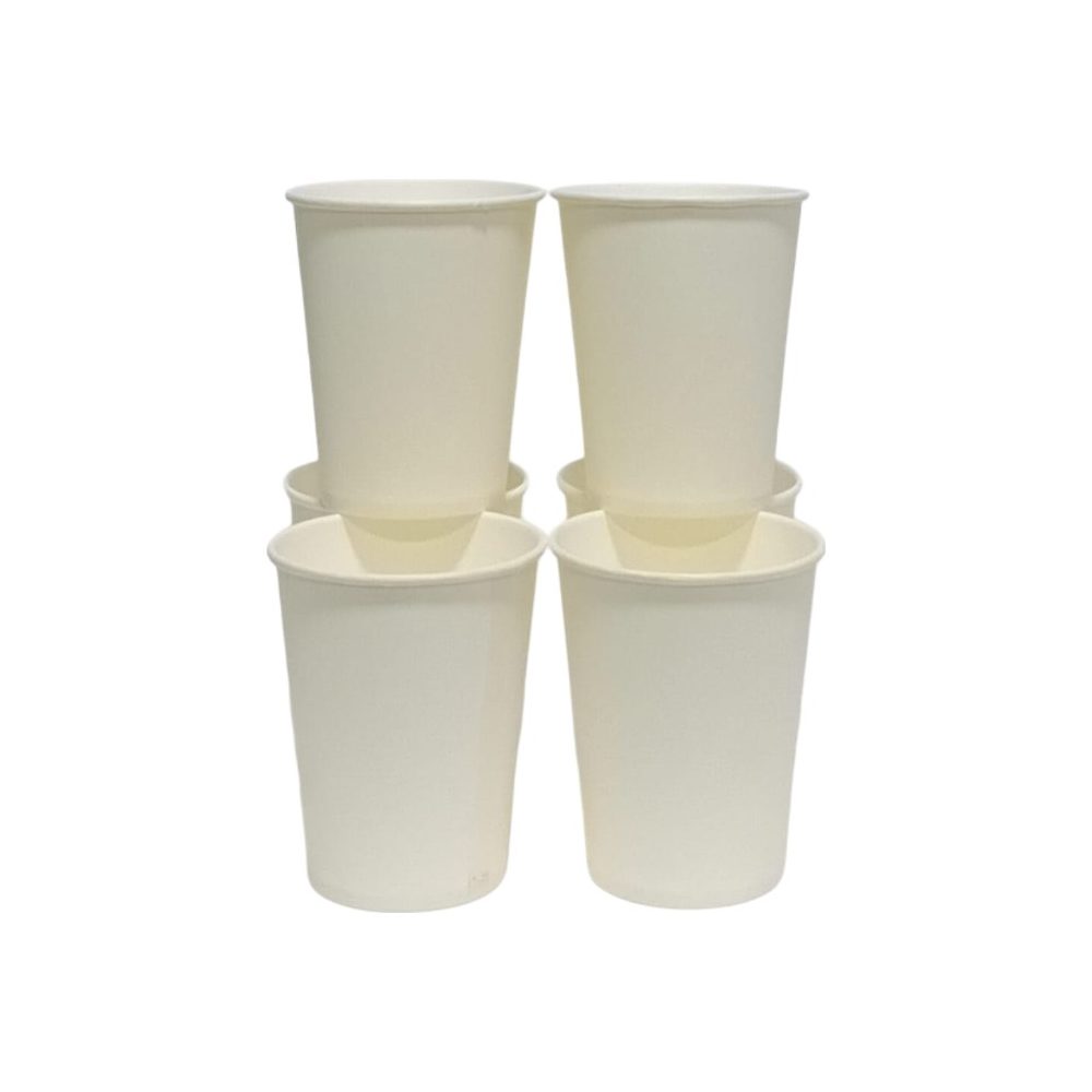 200ml Disposable Paper Cups, 50 Pack