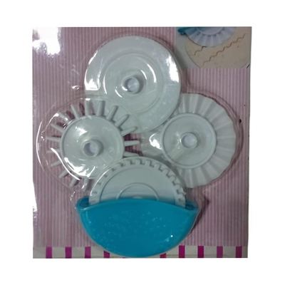Embossed pastry cutter and dumpling press set