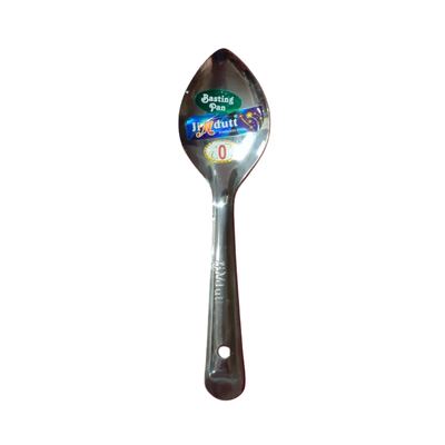 Stainless steel basting serving spoon