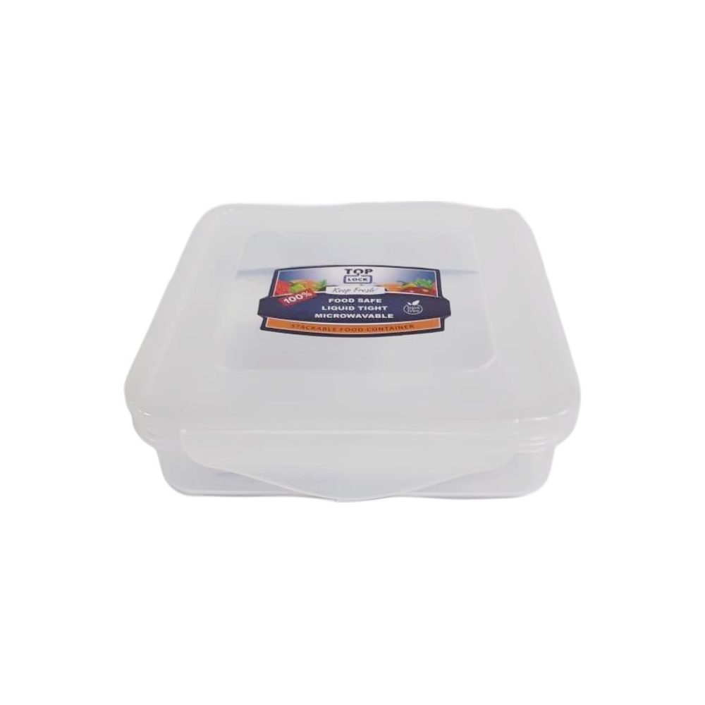 Clear Square Food Storage Box 500ml