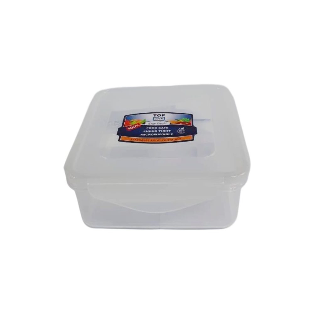 Clear Square Food Storage Box 850ml
