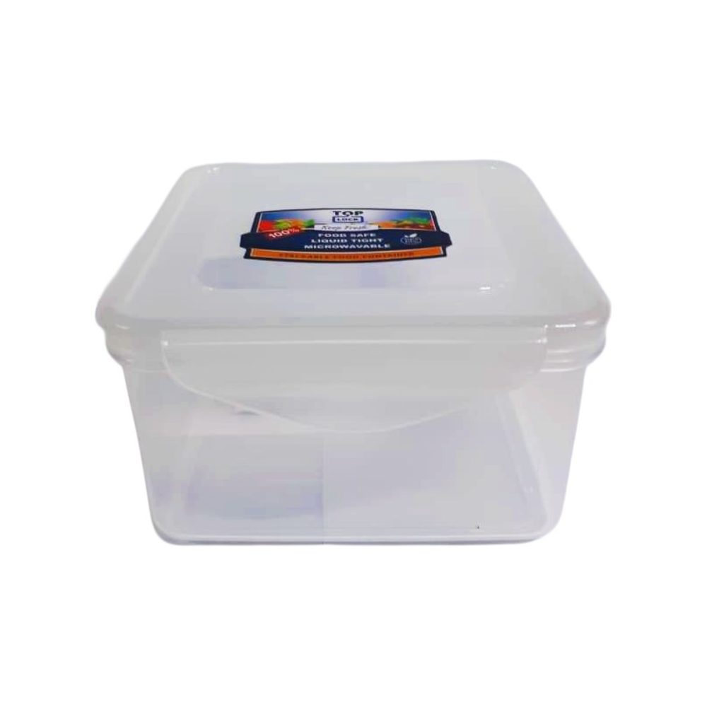 Clear Square Food Storage Box 1200ml