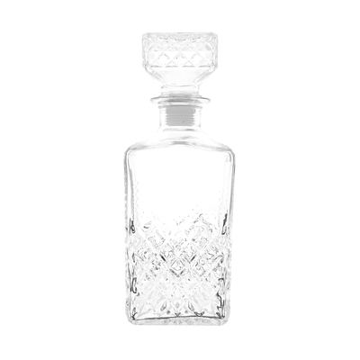 Cut-Pattern Glass Whisky Decanter