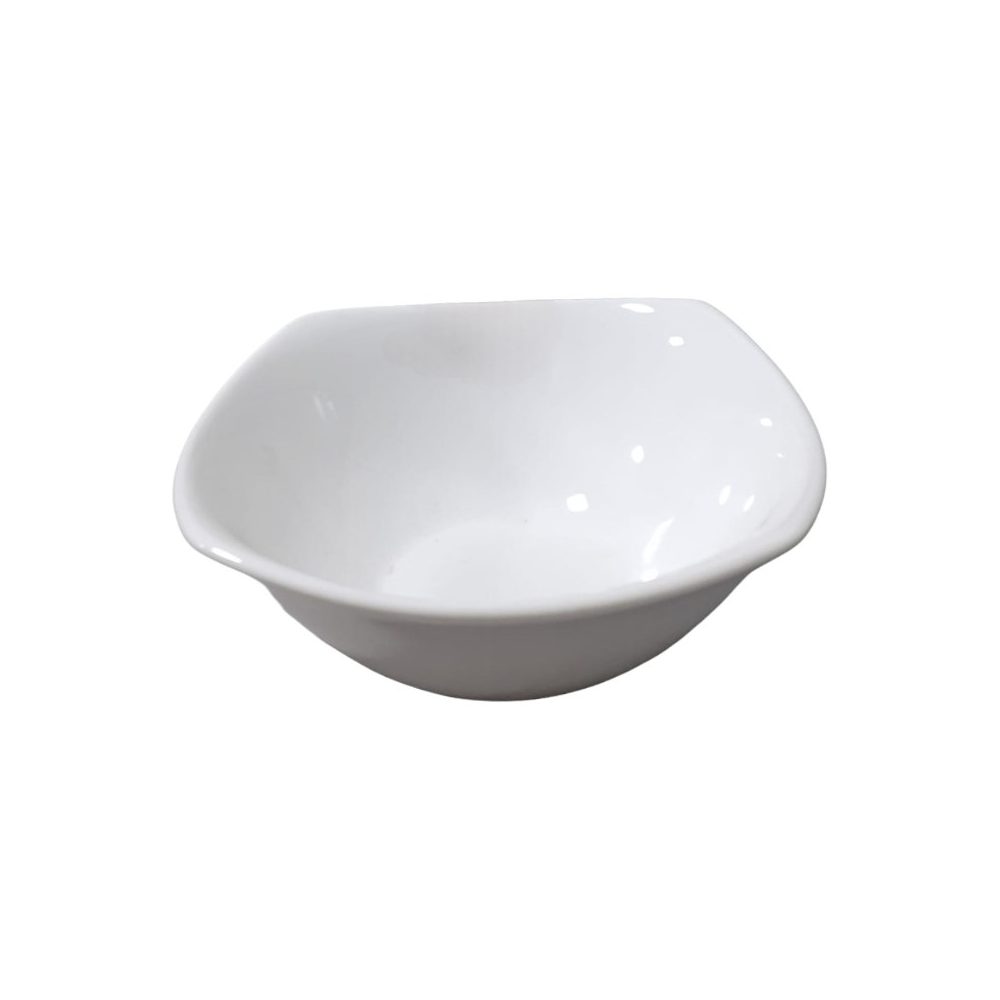 Dankotuwa white square fruit saucer
