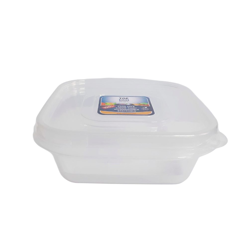 Square Clear Lunch Box 620ml