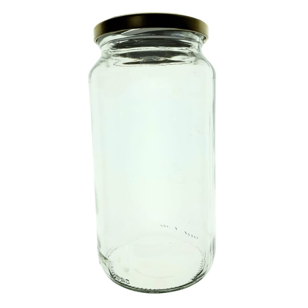 1L Glass Jar with Metal Lid