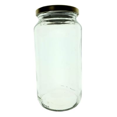 1L Glass Jar with Metal Lid