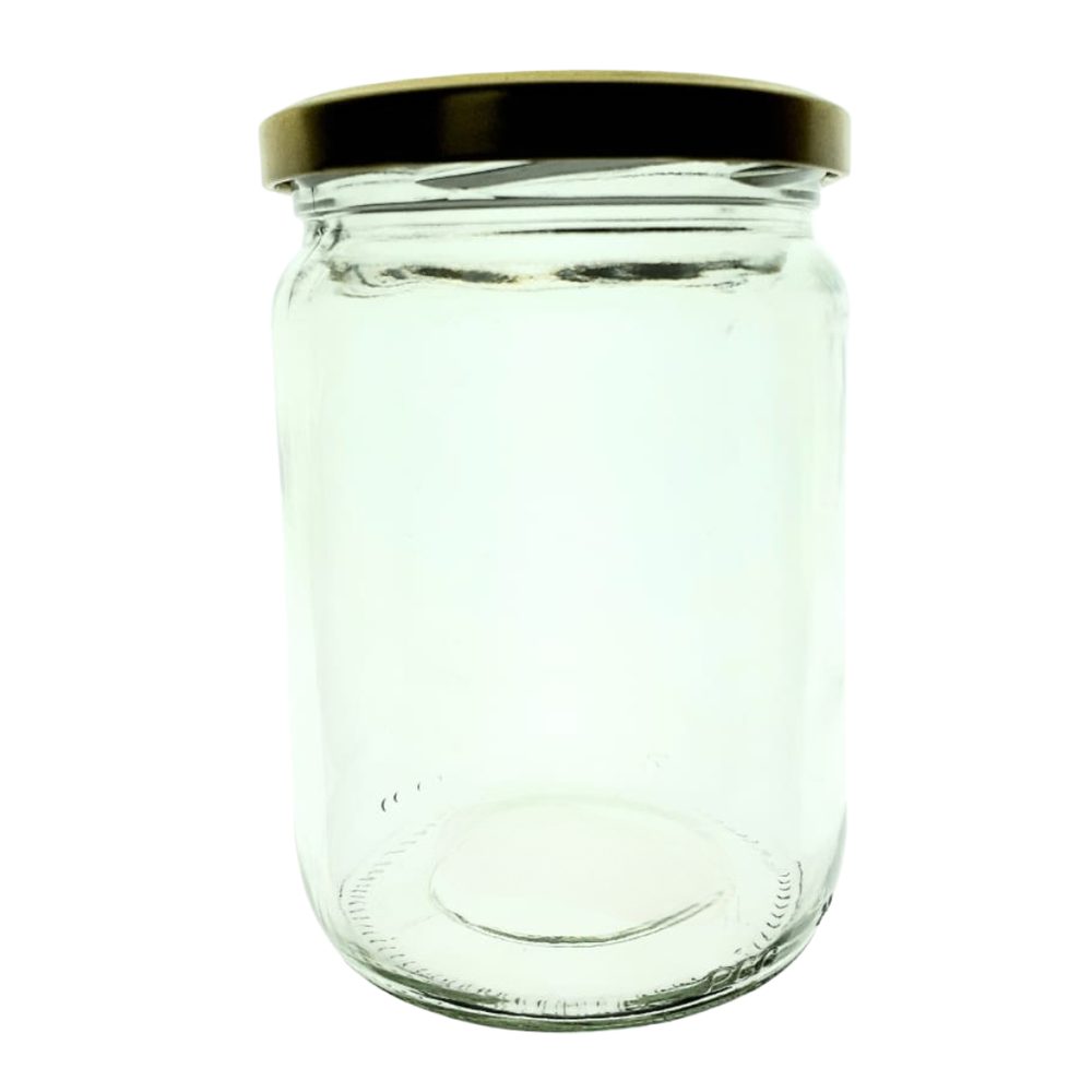 555ml Glass Jar With Metal Lid