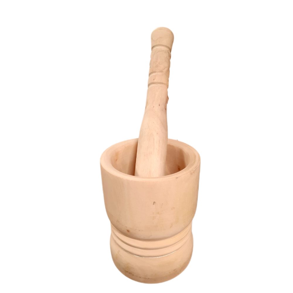 Wooden Mortar and Pestle Set