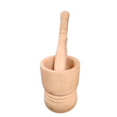Wooden Mortar and Pestle Set