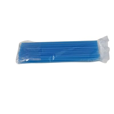 Blue Plastic Drinking Straws Pack