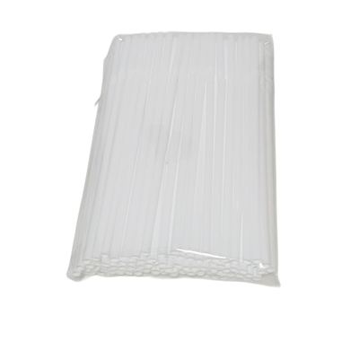 White Flexible Drinking Straws, 100 Pack