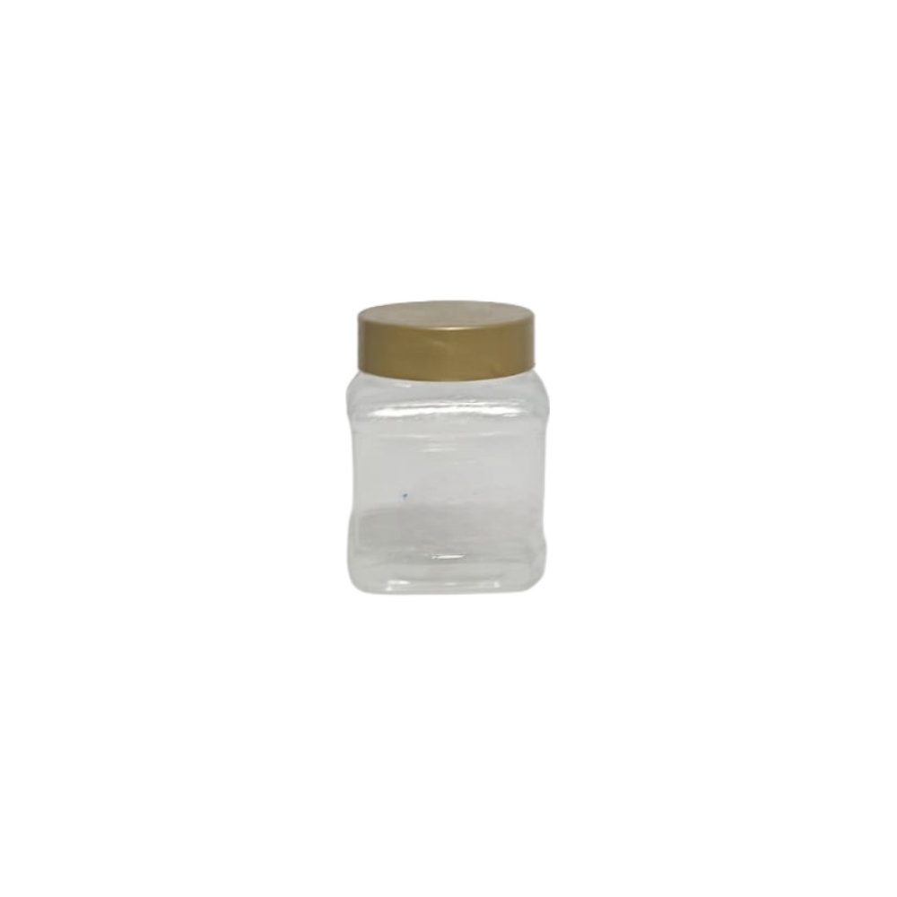 Square PET jar with screw cap