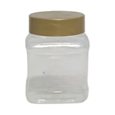 Square PET jar with screw cap