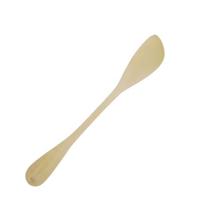 Wooden cake mixing spoon