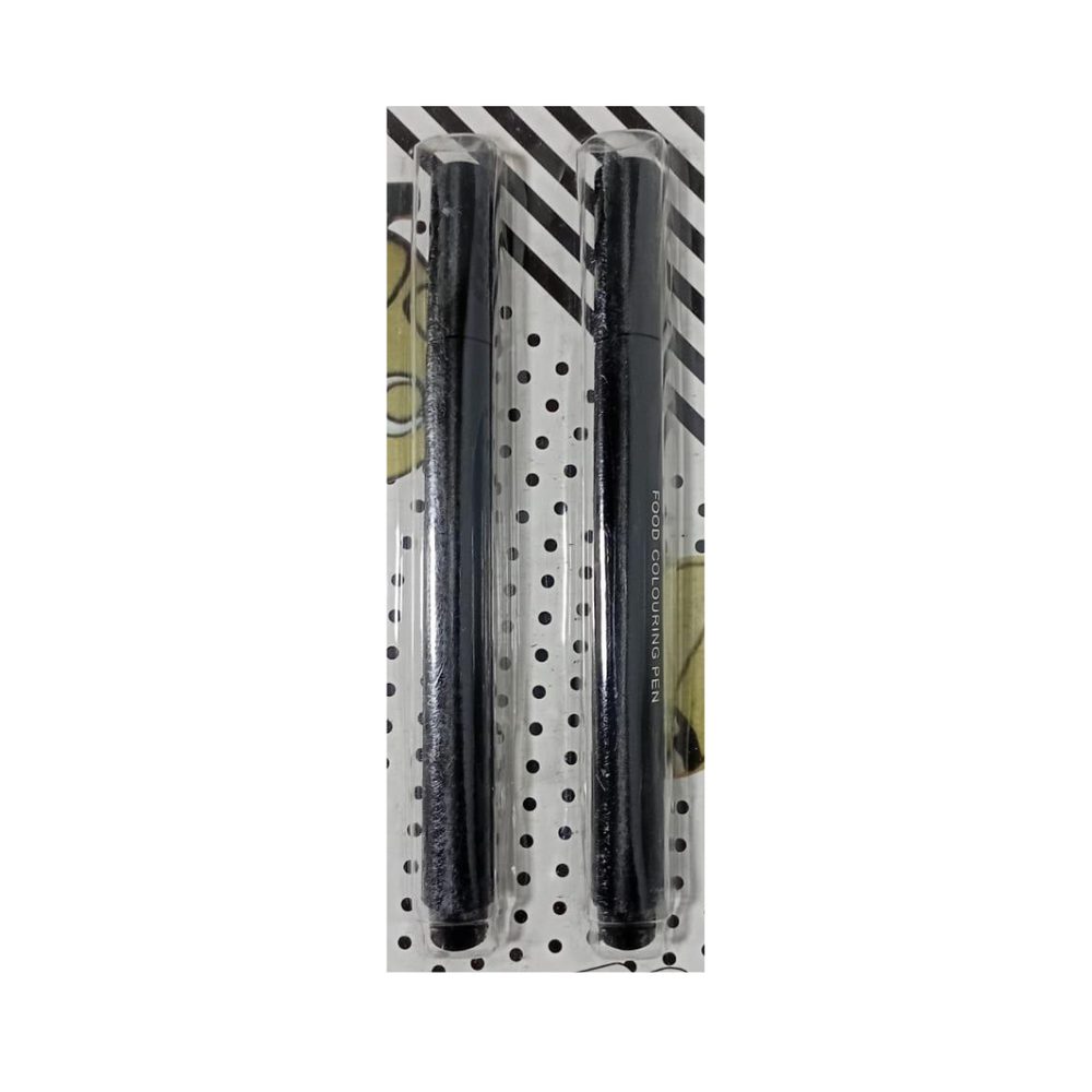 Black edible ink pen, 2-in-1