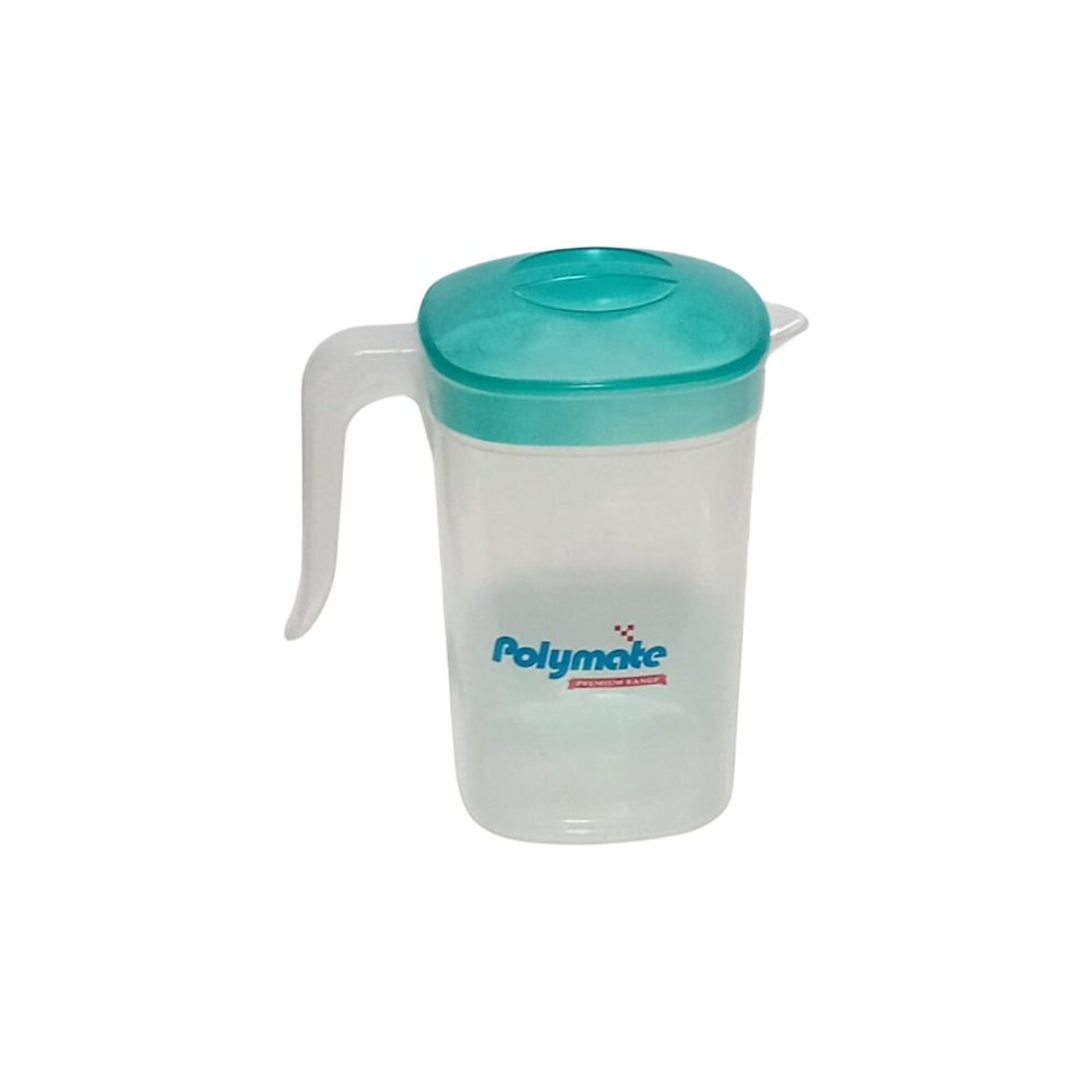Square Plastic Water Jug with Lid