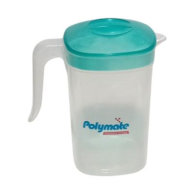 Square Plastic Water Jug with Lid