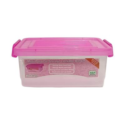 Small lockable plastic storage box