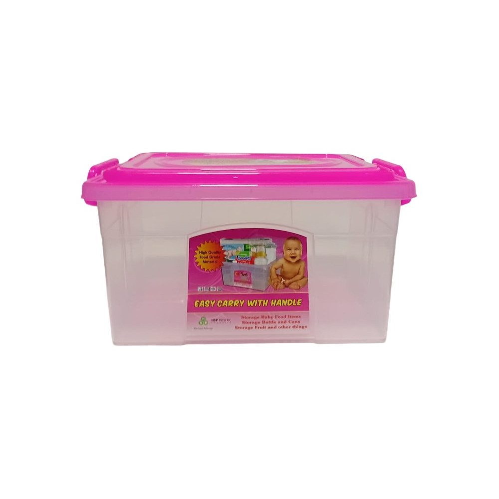 Clear Plastic Storage Box With Handle