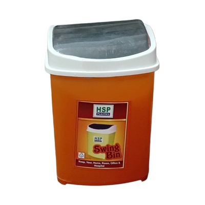 Square Plastic Swing-Lid Waste Bin