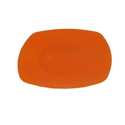 Square Plastic Dinner Plate, Medium