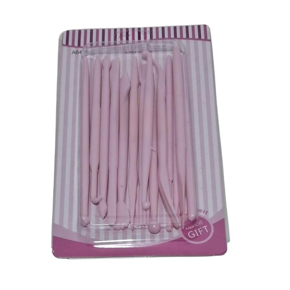 Pink Fondant Modelling Tool Set, 14 Pieces